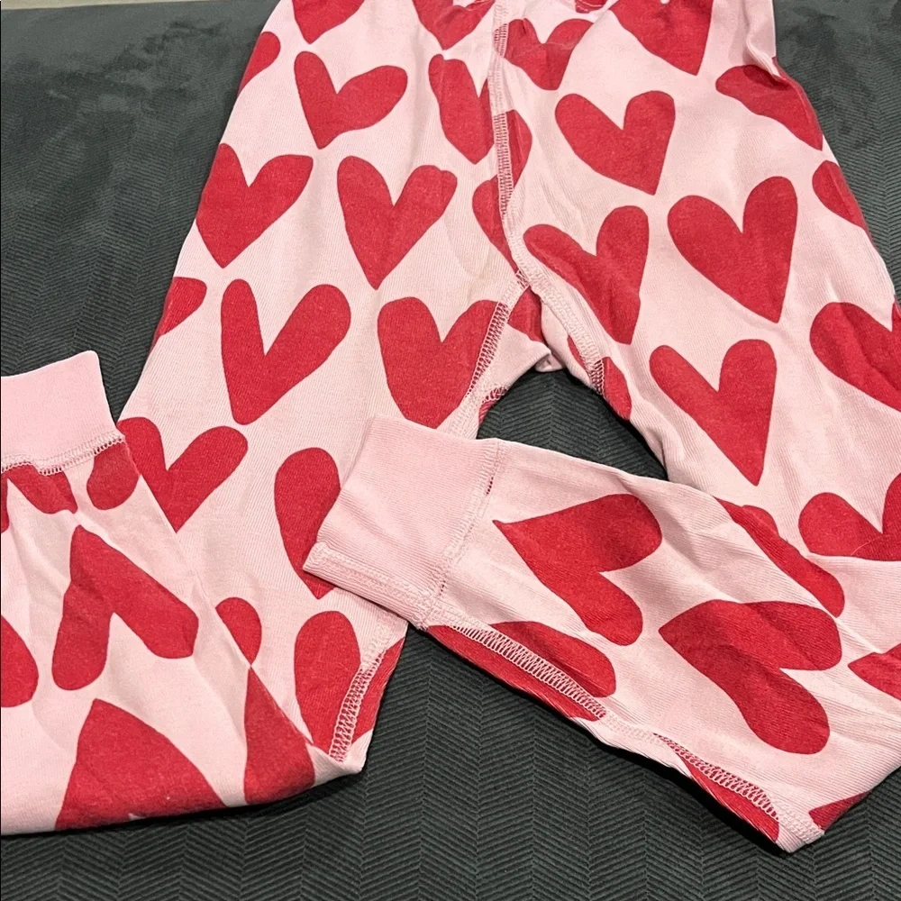 Hanna Andersson  Pink & Red Heart Pajama Set - Long Sleeve
